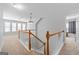 Upstairs hallway offers natural light, neutral walls, plush carpet, and leads to bedrooms at 4654 Liberty Square Dr, Acworth, GA 30101