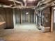 Unfinished basement with heating and cooling system, ready for customization at 9039 River Bend Ct, Villa Rica, GA 30180
