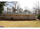 Backyard featuring a brick exterior and a lush lawn at 1751 Woodsloe Dr, Decatur, GA 30035