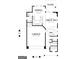Detailed floor plan showcasing the home's layout, including the garage, great room, and dining area at 102 Neal Ave, Stockbridge, GA 30281