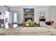 Comfortable living room showcases a stone fireplace and a mounted television at 676 Mcbride Rd, Fayetteville, GA 30215