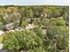 An aerial shot reveals beautiful townhomes surrounded by lush, mature trees at 5599 Fair Creek Way, Lithonia, GA 30038