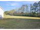 Spacious backyard with a lush green lawn and mature trees, offering plenty of room for outdoor activities at 1222 Snapping Shoals Rd, Mcdonough, GA 30252