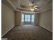 Bedroom with carpet, ceiling fan, and a bay window at 1222 Snapping Shoals Rd, Mcdonough, GA 30252