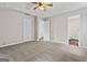 Spacious main bedroom with neutral carpet and walls at 4 Bonnie Glen Ln, Hampton, GA 30228