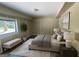 Serene bedroom with neutral tones, paneled walls, stylish furnishings, and plenty of natural light at 2502 Miriam Ln, Decatur, GA 30032
