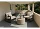 Covered patio with seating offers a relaxing outdoor space at 2502 Miriam Ln, Decatur, GA 30032