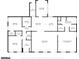 Detailed floor plan showcasing the layout of bedrooms, living areas, and kitchen at 313 Dingler Rd, Moreland, GA 30259