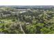 Expansive aerial view of beautiful countryside with wooded areas and a pond at 803 Bentley Hill Rd, Stockbridge, GA 30281