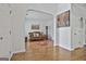 Inviting living room featuring hardwood floors, cozy seating, and stylish decor at 198 Crestwood Rd, Tyrone, GA 30290