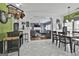 Open floor plan showing dining and living spaces, perfect for entertaining, with a fireplace and tv at 198 Crestwood Rd, Tyrone, GA 30290