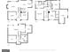 Detailed floor plan showing layout of rooms on three floors with measurements at 2032 Stonewick Ct, Lawrenceville, GA 30043