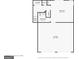Floor plan displaying the bedroom, bathroom, laundry room, and garage layout on the floor at 909 Chapman Cir, Stone Mountain, GA 30088