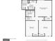 Floor plan showing the layout of the primary bedroom, bathrooms, and additional bedrooms at 909 Chapman Cir, Stone Mountain, GA 30088