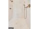 Luxurious walk-in shower featuring elegant tile work and bronze fixtures at 504 Telfair Park, Peachtree City, GA 30269