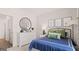 Comfortable bedroom with soccer-themed décor, modern furniture, and carpeted flooring at 566 Silver Moon Drive # 21, Loganville, GA 30052