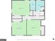 Second floor plan shows layout of the bedrooms, bathrooms, and halls at 1146 Redan Way, Stone Mountain, GA 30088