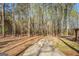 View of the winding driveway through wooded property at 1744 Elks Club Rd, Covington, GA 30014