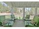 Relaxing seating on a covered porch with outdoor furniture and scenic views at 100 Smokerise Trce, Peachtree City, GA 30269
