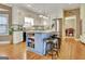 Spacious kitchen featuring an island with seating and stainless steel appliances at 100 Smokerise Trce, Peachtree City, GA 30269