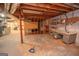 Unfinished basement area with exposed beams, ductwork, and utilities at 204 Mitchell Rd, Fayetteville, GA 30214