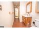 Standard bathroom with tiled floor and a sink vanity at 204 Mitchell Rd, Fayetteville, GA 30214