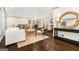 Bright and airy living room featuring hardwood floors, contemporary furnishings, and an open floor plan at 2695 Peeler Rd, Doraville, GA 30360