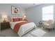 Well-lit bedroom with a comfortable bed, stylish furnishings, and a serene atmosphere at 1735 Labonte Pkwy, Mcdonough, GA 30253