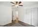 Bedroom featuring closet and ceiling fan at 3980 Carlton Cove Ct, Loganville, GA 30052