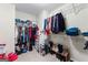 Walk-in closet with wire shelving and varied organization solutions at 368 Yellowwood Dr, Sharpsburg, GA 30277