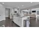 Open concept kitchen showcases a large island, white cabinetry, and stainless steel appliances at 176 Butler Rd, Brooks, GA 30205