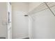 Walk-in closet featuring white walls and metal shelving at 5296 Golfcrest Cir, Stone Mountain, GA 30088