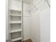 An organized closet with shelves provides ample storage solutions at 5296 Golfcrest Cir, Stone Mountain, GA 30088