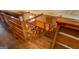 Staircase featuring stained wood and detailed banisters at 6140 Ginn Se St, Covington, GA 30014