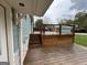 The well-maintained deck has wood railings and access to the house at 6121 N Main Se St, Acworth, GA 30101