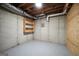 Unfinished basement area with exposed ductwork, offering potential for customization at 70 Barrington Farms Ct, Sharpsburg, GA 30277