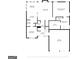 A clear first floor layout shows the flow and dimensions of the home at 75 Prestwick Ln, Peachtree City, GA 30269