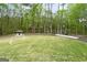 Large backyard featuring a soccer net, gazebo, and ample green space at 20 Allie Dr, Mcdonough, GA 30252