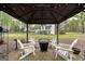 Cozy gazebo with seating and fire pit for outdoor enjoyment at 20 Allie Dr, Mcdonough, GA 30252