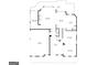 Detailed floor plan showcasing the layout of the home, including the living room, kitchen, and outdoor deck at 285 Broadmoor Dr, Fayetteville, GA 30215