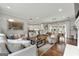 Spacious open-concept living area connecting the living room, kitchen, and dining room for easy entertaining at 2940 Parkridge Ne Dr, Brookhaven, GA 30319