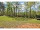 Large private backyard with tall trees and natural landscaping features at 2014 Big Cypress Ln, Locust Grove, GA 30248