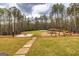 Spacious backyard featuring playground equipment, trampoline and a grassy area at 168 Lakeview Dr, Grantville, GA 30220