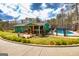 Beautiful backyard with a fenced in swimming pool and a lovely green lawn at 168 Lakeview Dr, Grantville, GA 30220
