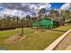 Spacious backyard with lush green grass, privacy fence, and garden areas at 168 Lakeview Dr, Grantville, GA 30220