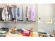 Organized walk in closet with shelves for ample storage space at 170 Austin Oaks Dr, Ellenwood, GA 30294