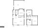 Detailed floor plan showcasing the layout of a spacious two-story home with multiple bedrooms and a garage at 7747 Roundtree Xing, Riverdale, GA 30274