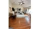 Spacious living room with high ceilings, plush seating, and ample natural light at 55 Long Dr, Covington, GA 30016
