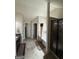 Bathroom showcasing a soaking tub, walk-in shower, and double sink vanity at 110 Broadwater Dr, Fayetteville, GA 30214