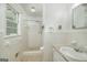 Classic bathroom with a shower and a stylish vanity at 2572 Creston Way, Morrow, GA 30260